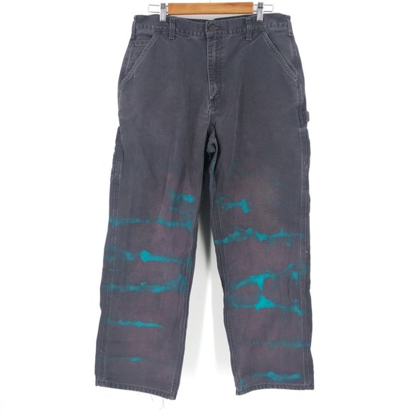 Carhartt Other - Vintage Carhartt Custom Painted Dye Dungaree 36x30